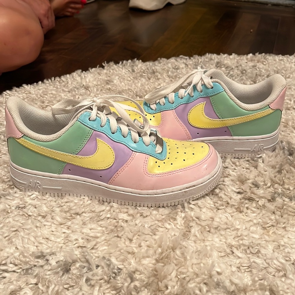 Custom pastel air force 1s